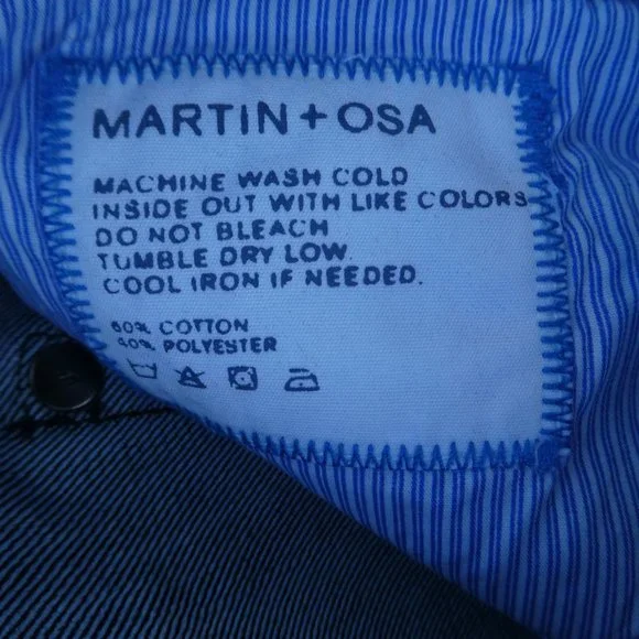 32x33 Martin Osa Dark Wash Denim Jeans Mid Rise Flare Bell Bottom American Eagle